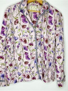 Victoria’s Secret Floral Pajama Set Pink Purple Medium